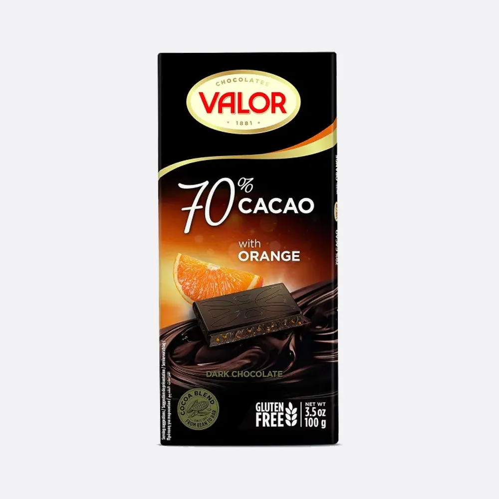 Valor Dark Chocolate With Orange