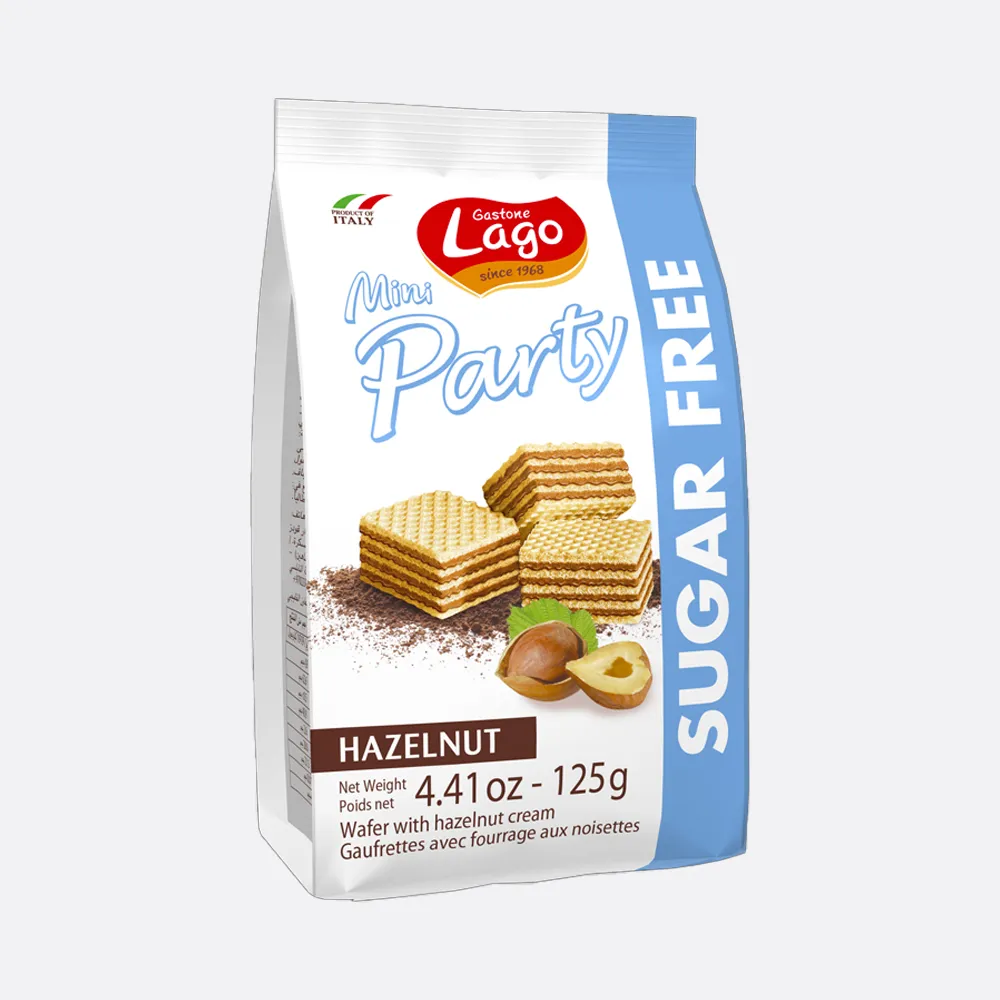 Lago Sugar Free Mini Party Wafers Hazelnut