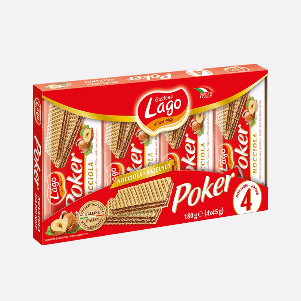 Lago Poker Hazelnut Wafer