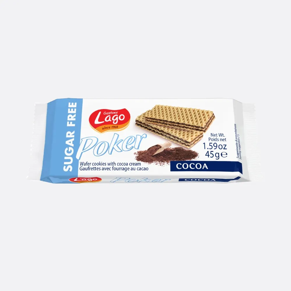 Lago Sugar Free Poker Cocoa Wafer