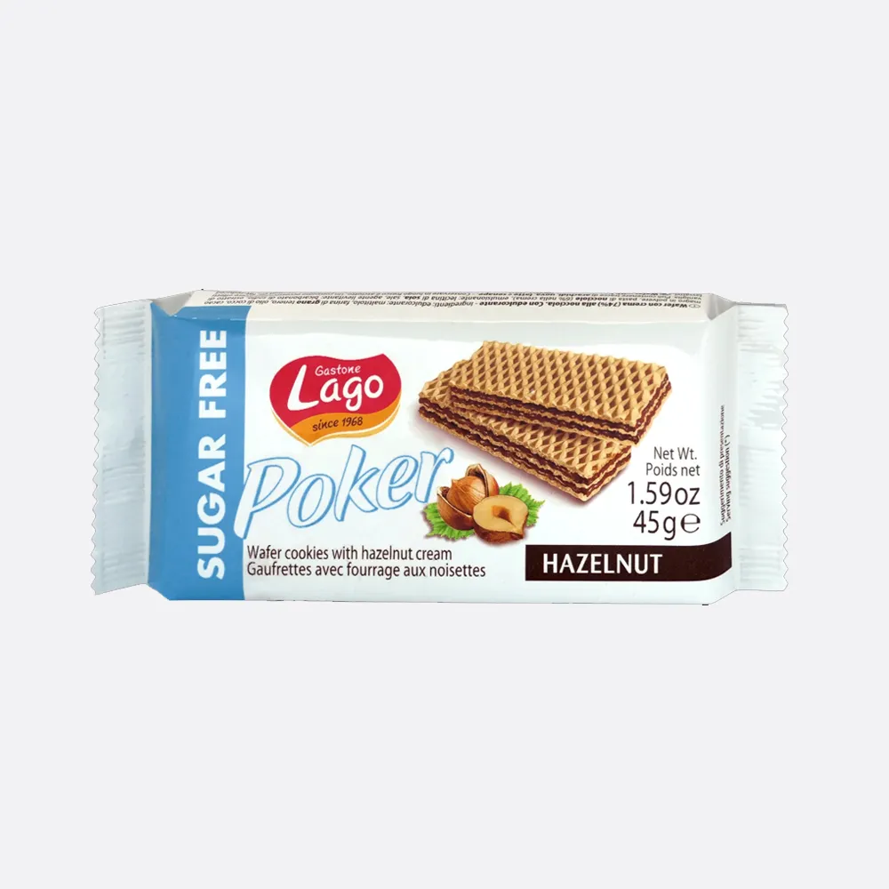 Lago Sugar Free Poker Hazelnut Wafer