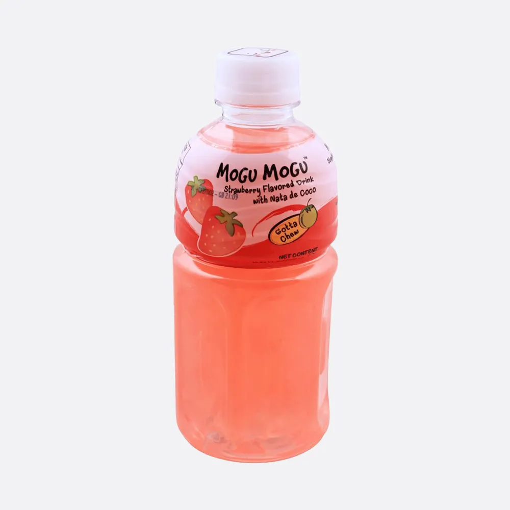 Strawberry Flavoured Drink with Nata de Coco