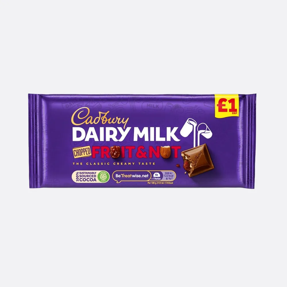 Cadbury Dairy Milk Chopped Fruit & Nut