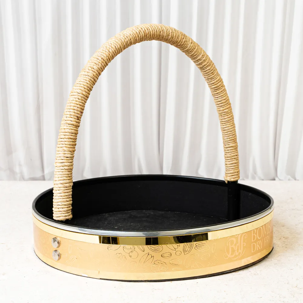 Premium BDF Cardboard Gift Basket Golden Large