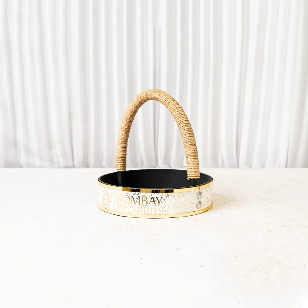 Premium BDF Cardboard Gift Basket White Extra Small