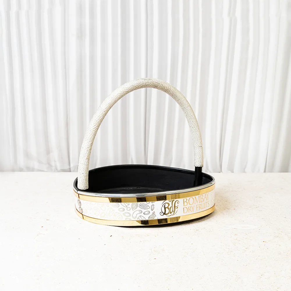 Premium BDF Cardboard Gift Basket White Small
